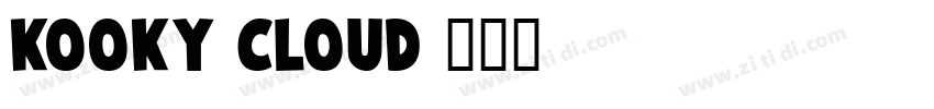 kooky cloud字体转换